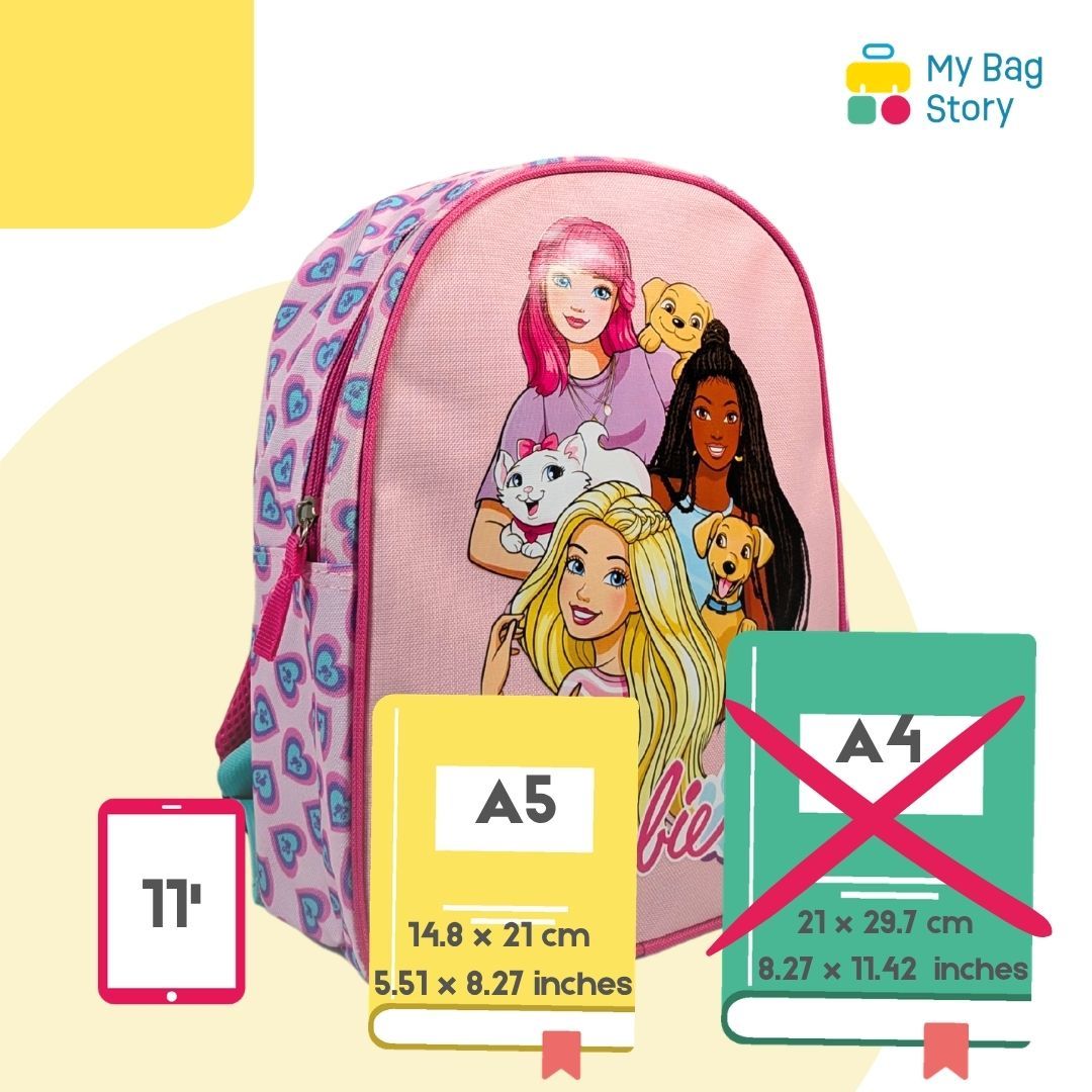 Mybagstory - Sac à dos Barbie Fille Maternelle