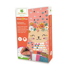 Au Sycomore - Stick'N Fun – 3 Mosaïques Animaux Doux – Dès 5 ans