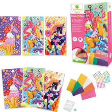 Au Sycomore - Stick'n Fun Mini Mosaïques Licorne - Kit Créatif 3 Tableaux