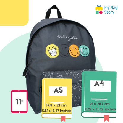 Mybagstory - Sac à dos SmileyWorld Noir