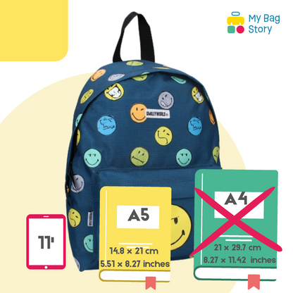 Mybagstory - Sac à dos SmileyWorld Bleu