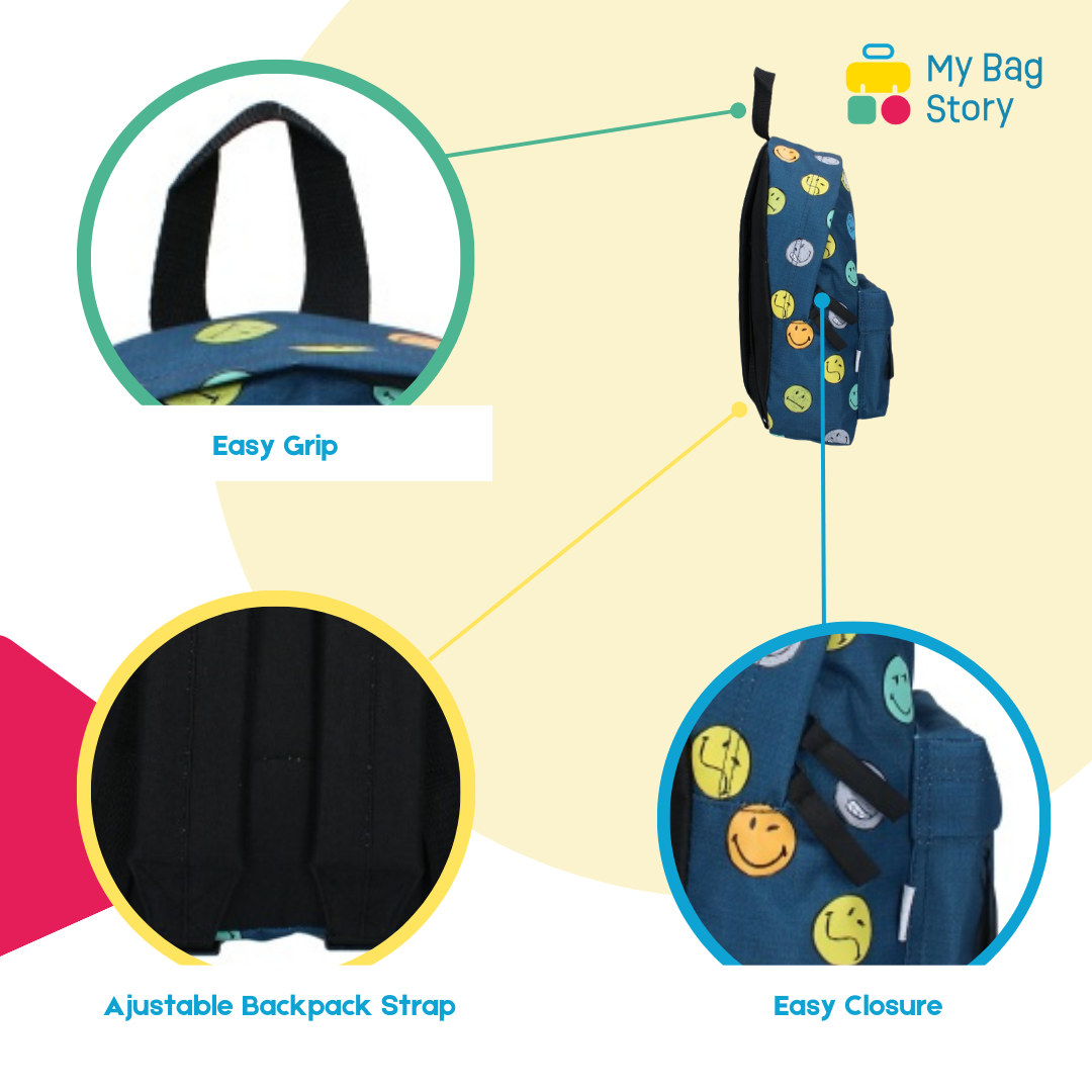 Mybagstory - Sac à dos SmileyWorld Bleu