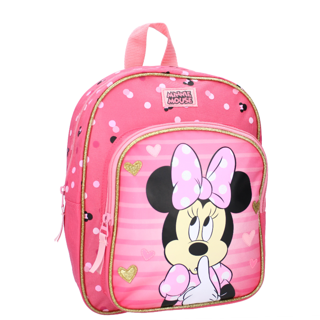Mybagstory - Sac à dos Minnie Mouse rose nœud violet