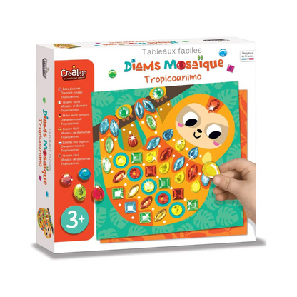 Créa Lign - Tableaux faciles - Diams mosaïque "Tropicoanimo"