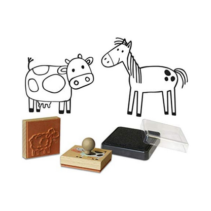 Créa Lign - Coffret tampons Etui "Animaux de la Ferme"
