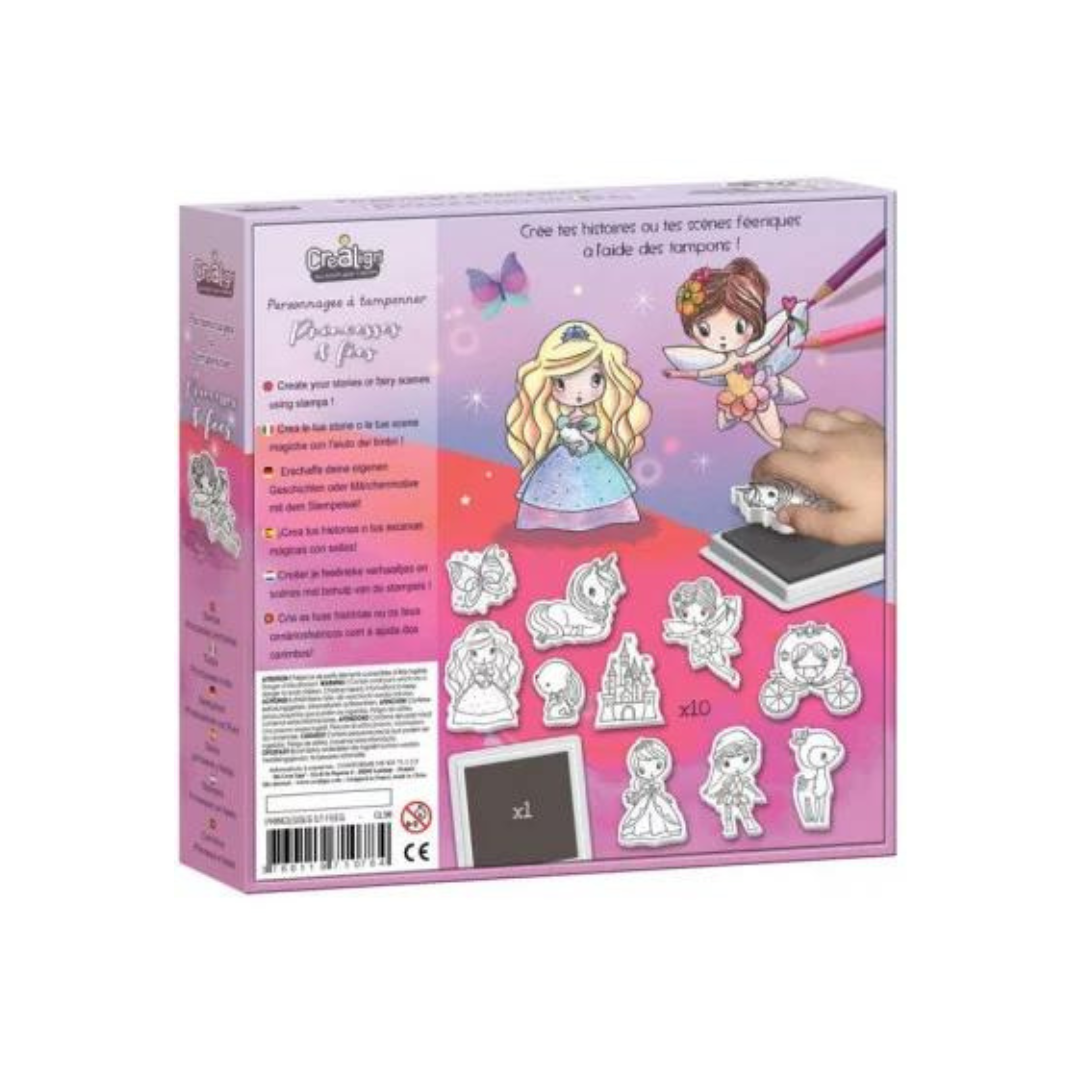 Créa Lign - Personnages à tamponner : Princesses et Fées