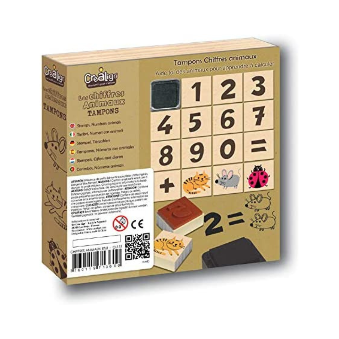 Créa Lign - Coffret Chiffres Animaux
