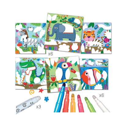Créa Lign - Coloriage magique "Les Animocolo"