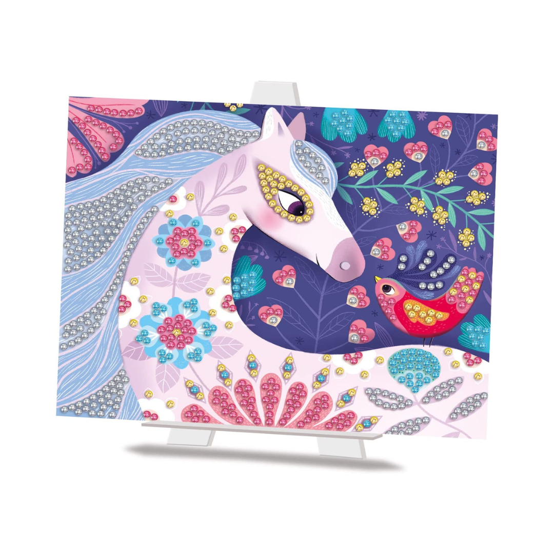 Créa Lign - Cartes à créer "Chevaux de diamants"