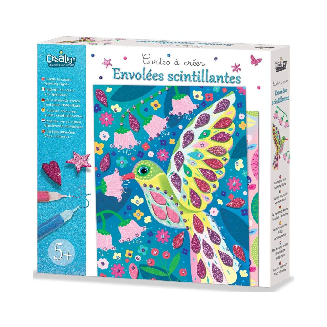 Créa Lign - Cartes à créer "Envolées scintillantes"