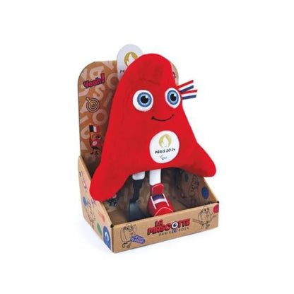 Peluche Mascotte Officielle Jeux Paralympiques Paris 2024 - 28 cm - Boîte Display