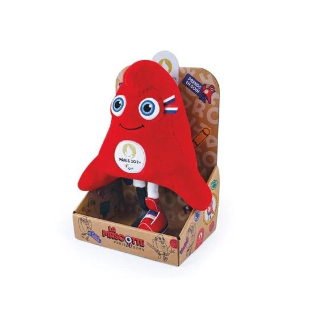 Peluche Mascotte Officielle Jeux Paralympiques Paris 2024 - 28 cm - Boîte Display