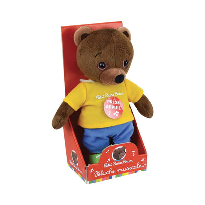 Jemini – Petit Ours Brun Peluche Musicale 22 cm