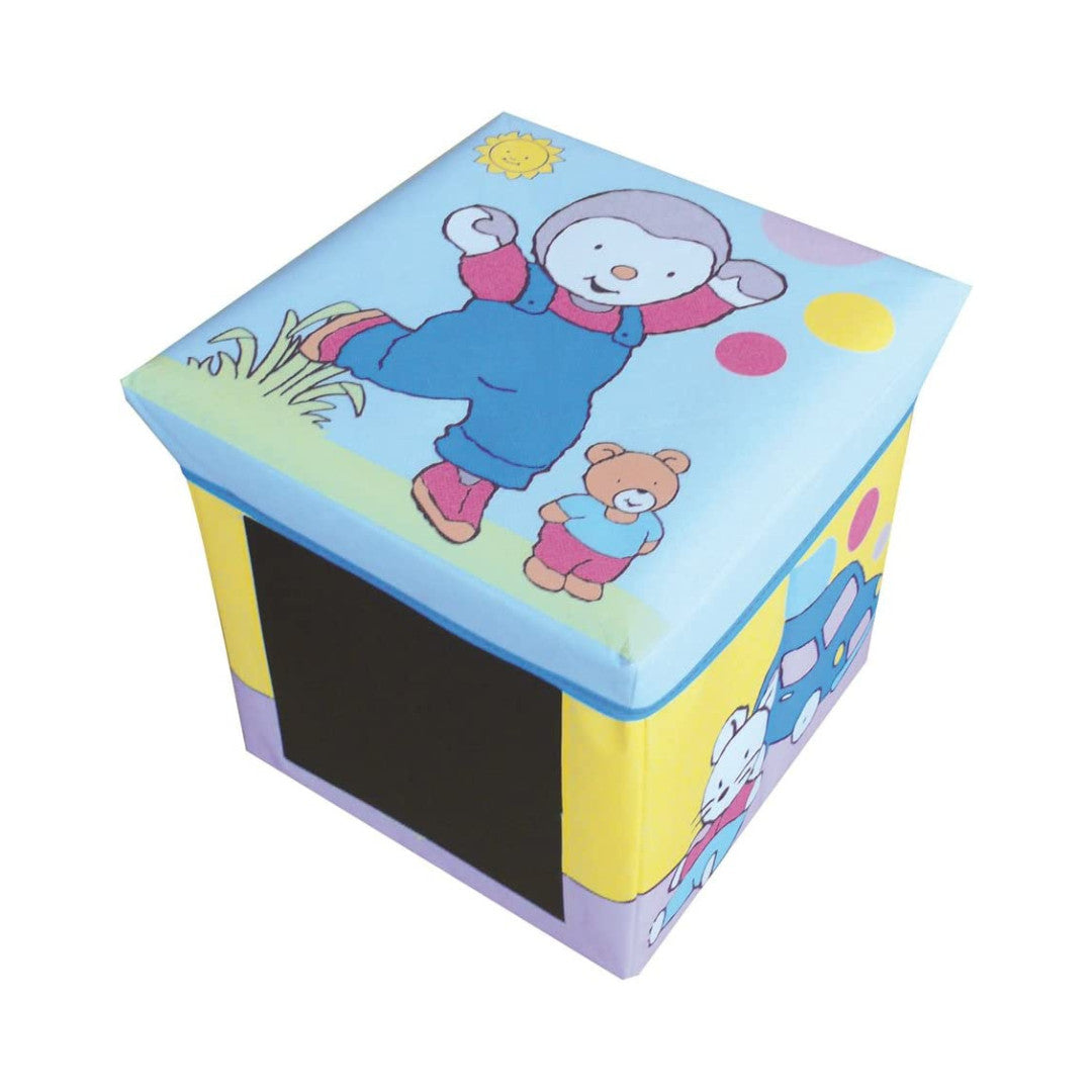 Jemini – Tabouret de rangement pliable T'Choupi - 30 cm