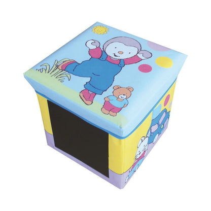 Jemini – Tabouret de rangement pliable T'Choupi - 30 cm