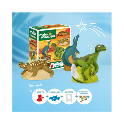 Mako moulages Monde des Dinosaures (3 moules)