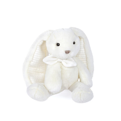 Histoire d’Ours - Peluche lapin preppy Chic - Blanc - 30 cm