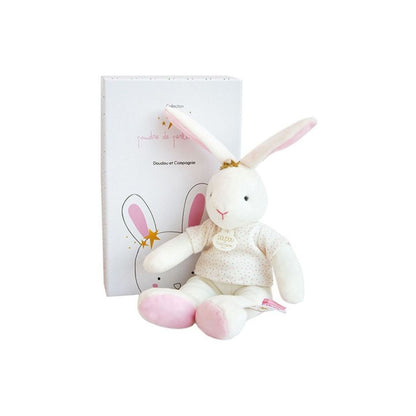 Doudou et Compagnie - Peluche lapin étoile rose - 25 cm