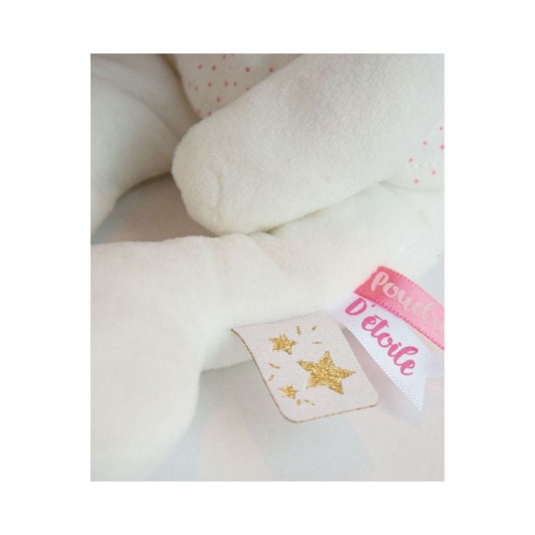 Doudou et Compagnie - Peluche lapin étoile rose - 25 cm