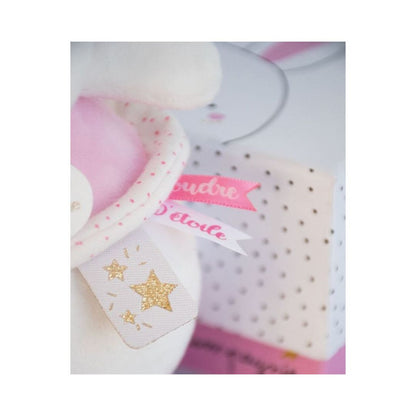 Doudou et Compagnie - Peluche musicale lapin étoile rose - 14 cm