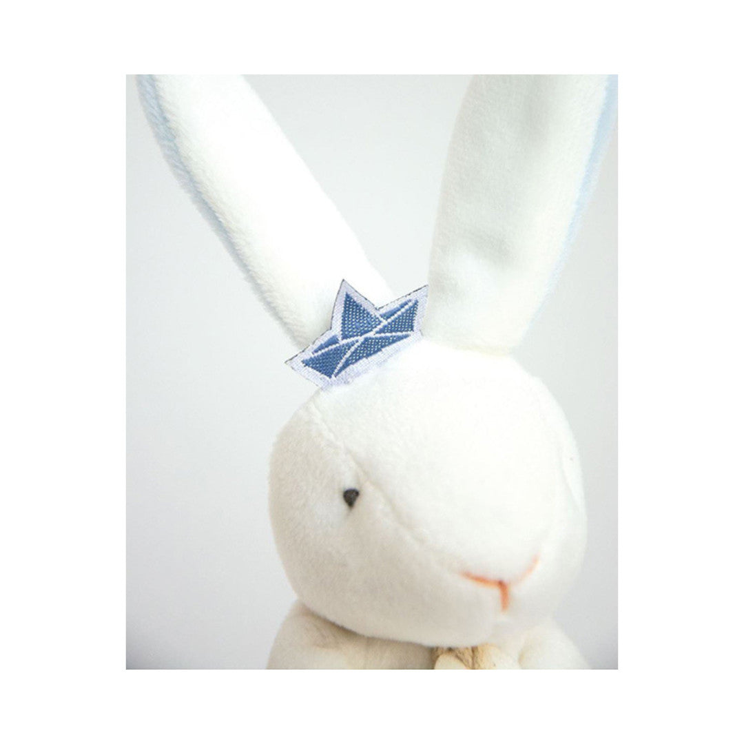 Doudou et Compagnie - Doudou lapin mouchoir bleu lapin matelot - 10 cm