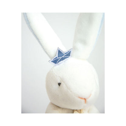 Doudou et Compagnie - Doudou lapin mouchoir bleu lapin matelot - 10 cm