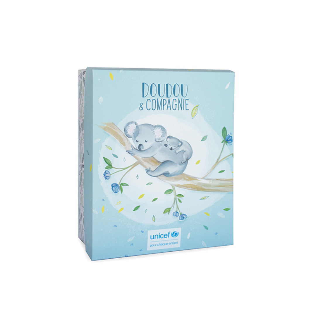 Doudou et Compagnie - Peluche koala avec Bébé - 25 cm - Unicef