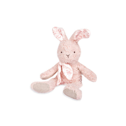 Doudou et Compagnie - Lapin peluche rose en coton Bio 25 cm