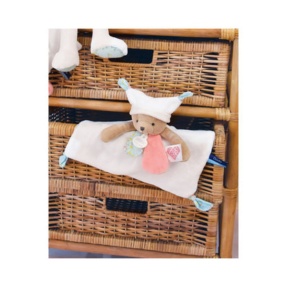 Doudou et Compagnie - Doudou plat Ours 3 histoires - Blanc