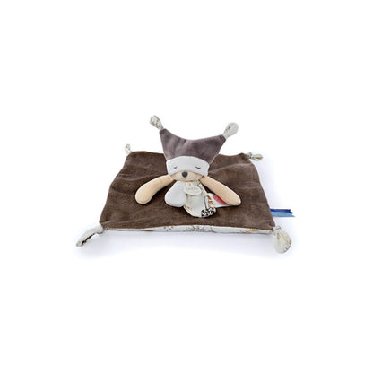 Doudou et Compagnie - Doudou plat Ours 3 histoires - Marron