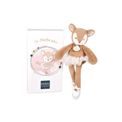 Doudou et Compagnie - Peluche faon Ballerine beige - 30 cm