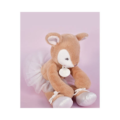 Doudou et Compagnie - Peluche faon Ballerine beige - 30 cm