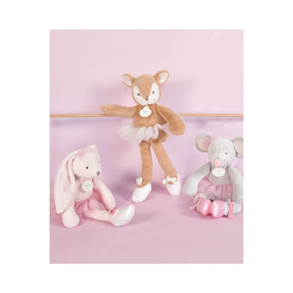 Doudou et Compagnie - Peluche faon Ballerine beige - 30 cm