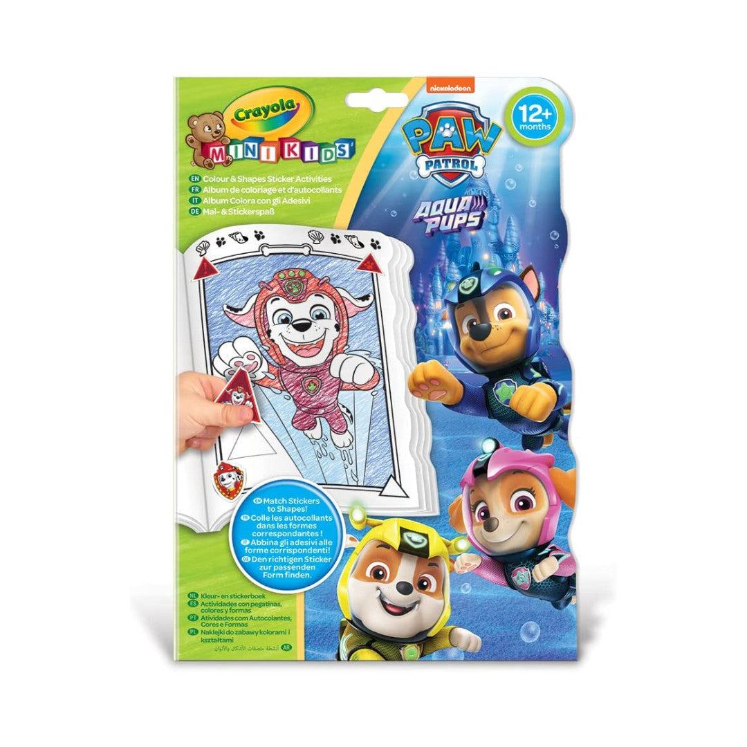 Crayola - Album de Coloriage et d'Autocollants Crayola Pat’Patrouille