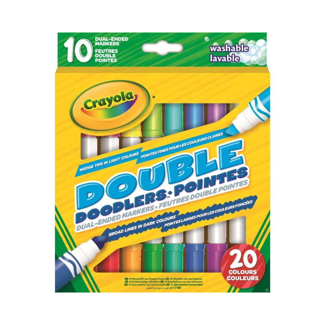 Crayola - 10 Feutres double pointes