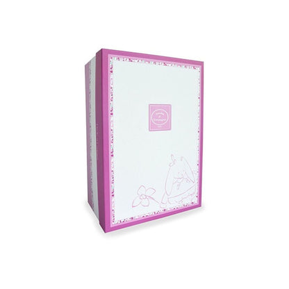 Doudou et Compagnie - Doudou attache sucette lapin Cerise rose - 17 cm