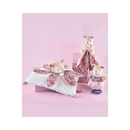 Doudou et Compagnie - Doudou faon beige avec mouchoir - Boh'Aime