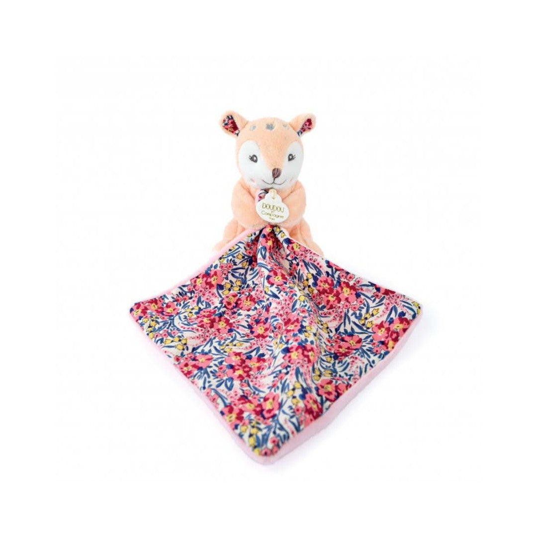Doudou et Compagnie - Doudou faon beige avec mouchoir - Boh'Aime