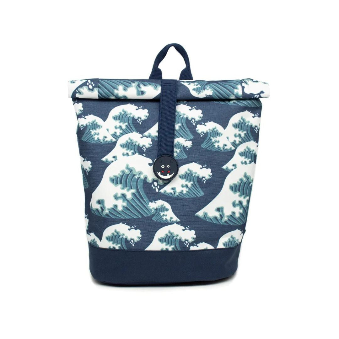 Les Déglingos – Sac à dos Rolltop 32 cm mini-coursier Hippipos l'hippopotame