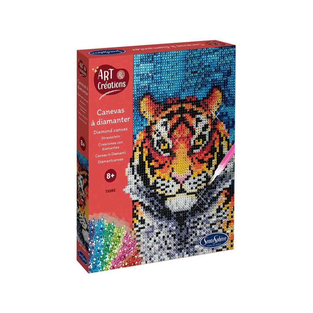 Sentosphère - Canevas à Diamanter - Tigre