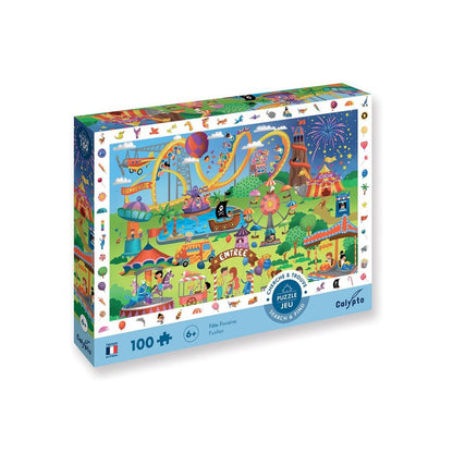 Sentosphère - Puzzle 100 pièces « Cherche et trouve » - Fête Foraine