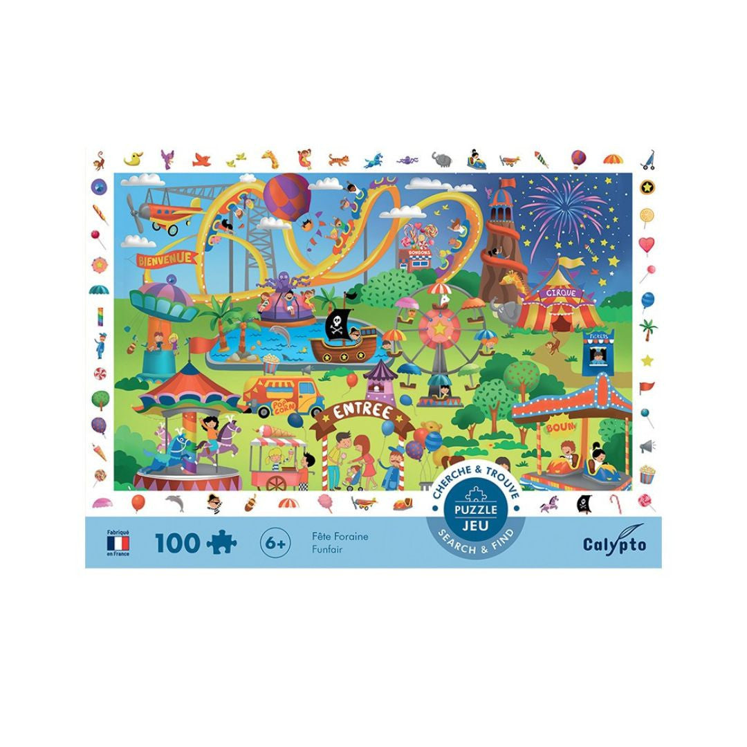Sentosphère - Puzzle 100 pièces « Cherche et trouve » - Fête Foraine