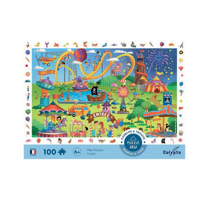 Sentosphère - Puzzle 100 pièces « Cherche et trouve » - Fête Foraine