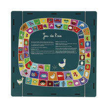 Agent paper - Boîte 4 jeux de société - BLEUE - Jeu de l'oie en bois plateau
