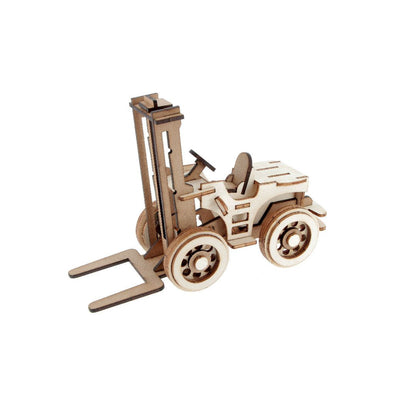 Agent paper - Chariot élévateur en bois - BOIS - maquette engin en bois a construire - decoration
