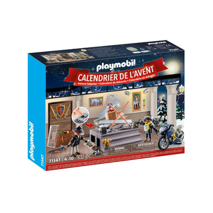 Playmobil - 71347 - Calendrier de l'Avent - Police - La magie de Noël - à partir de 4 ans - 24 fenêtres à ouvrir