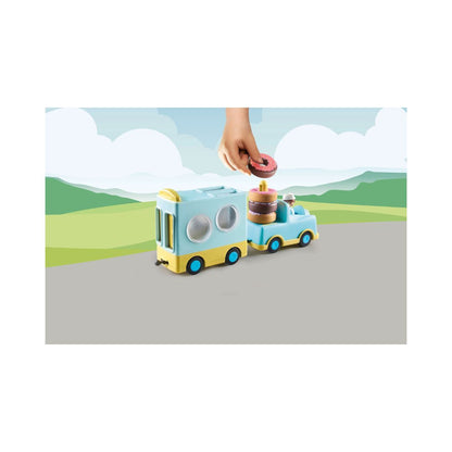 Playmobil - 713235 - Camion de donuts avec fonction d'empilage - à partir de 12 mois - PLAYMOBIL 1.2.3