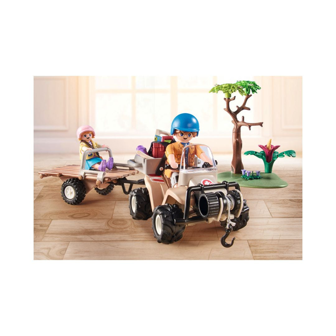 Playmobil - 71011 - Quad de secours pour animaux - Animaux & Nature - Wiltopia