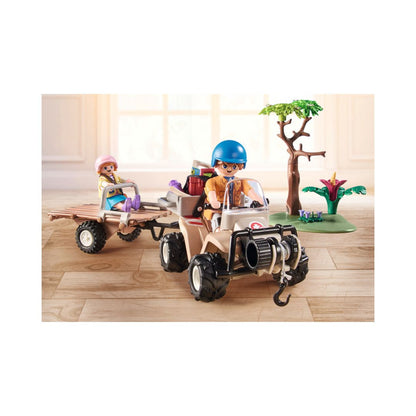 Playmobil - 71011 - Quad de secours pour animaux - Animaux & Nature - Wiltopia