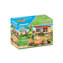 Playmobil - 71252 - Enfant avec enclos et lapins - La gamme petite ferme - Animaux & Nature - Country - La vie à la ferme